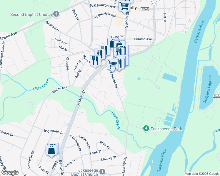 map of restaurants, bars, coffee shops, grocery stores, and more near 205 Quality Drive in Mount Holly