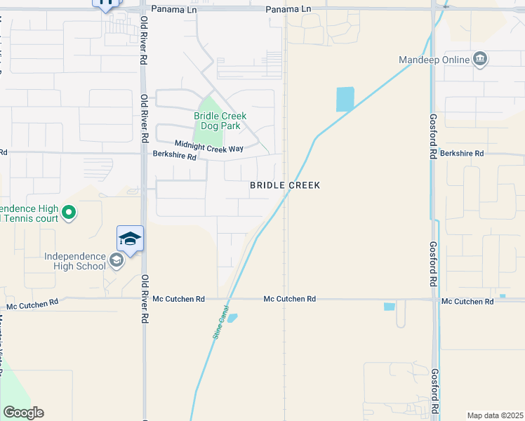 map of restaurants, bars, coffee shops, grocery stores, and more near 9006 Almond Creek Drive in Bakersfield