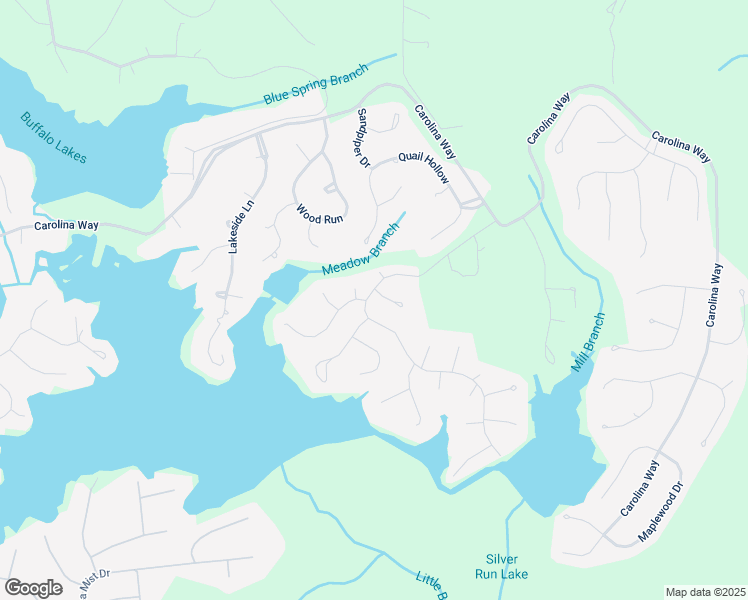 map of restaurants, bars, coffee shops, grocery stores, and more near 10 Cutter Circle in Sanford