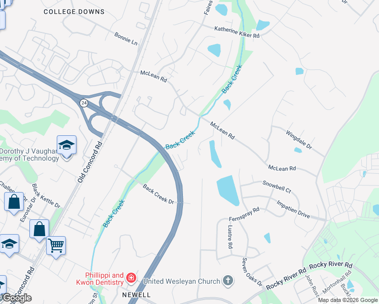 map of restaurants, bars, coffee shops, grocery stores, and more near in Charlotte