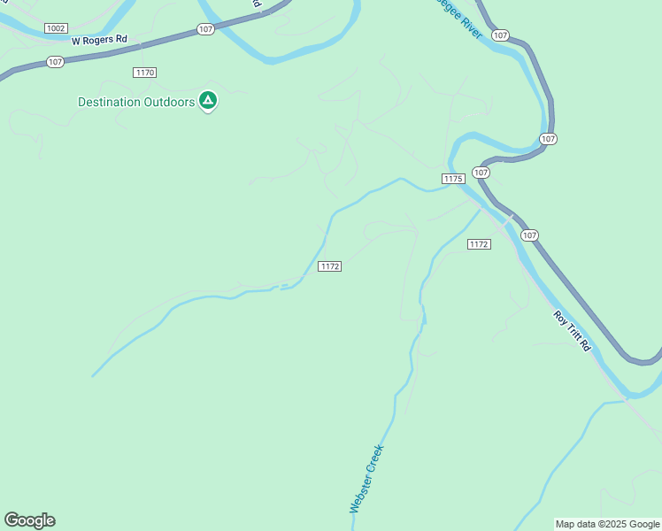 map of restaurants, bars, coffee shops, grocery stores, and more near 990 Moody Bridge Road in Cullowhee