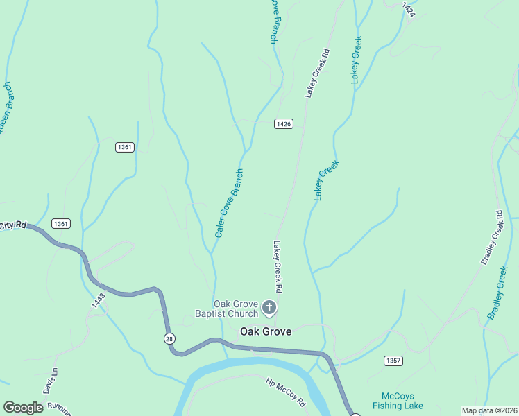 map of restaurants, bars, coffee shops, grocery stores, and more near 384 Lakey Creek Road in Franklin