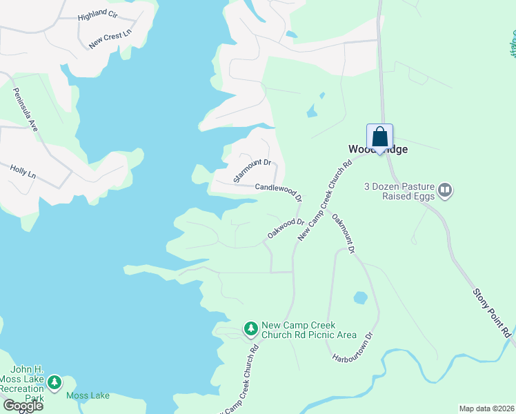 map of restaurants, bars, coffee shops, grocery stores, and more near 110 3 Oaks Lane in Kings Mountain