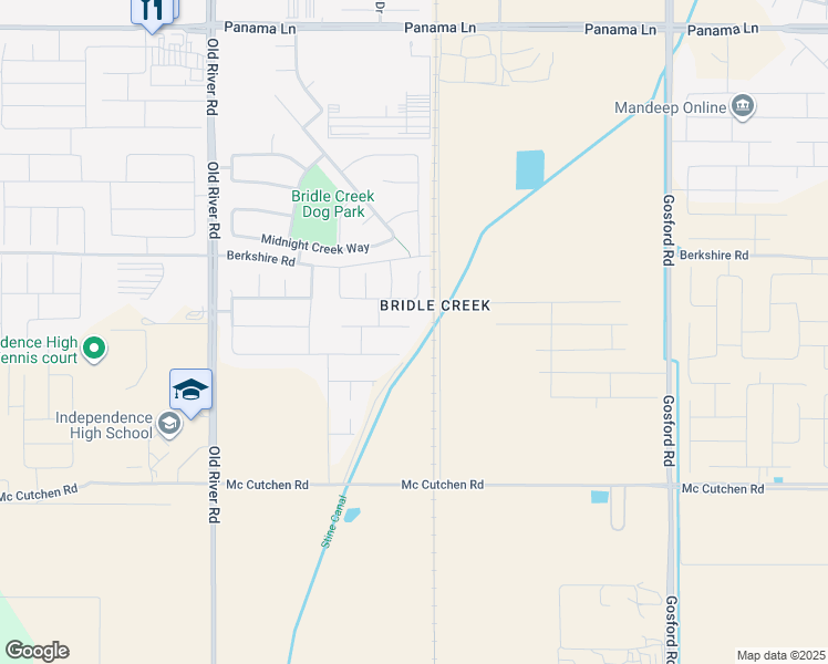 map of restaurants, bars, coffee shops, grocery stores, and more near 9006 Almond Creek Drive in Bakersfield