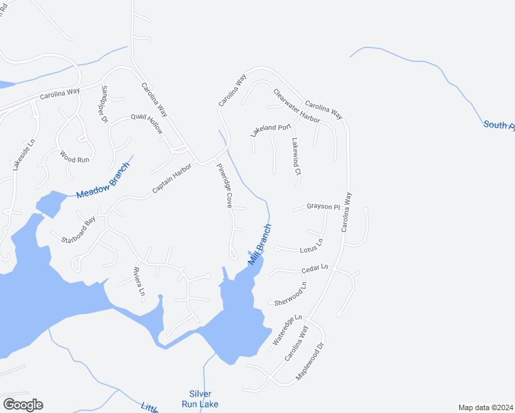 map of restaurants, bars, coffee shops, grocery stores, and more near 57 Loblolly Court in Sanford