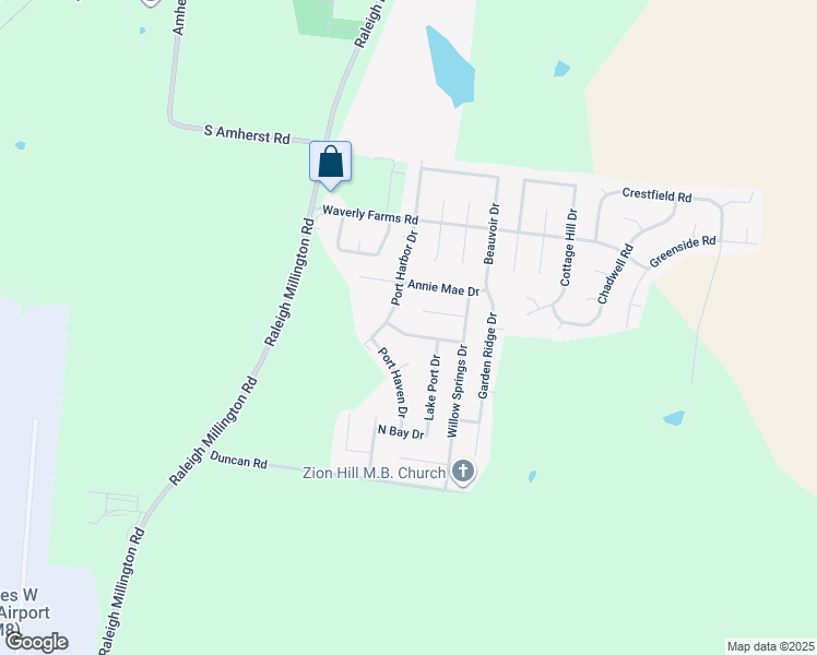 map of restaurants, bars, coffee shops, grocery stores, and more near 4418 Willow Springs Cove in Millington