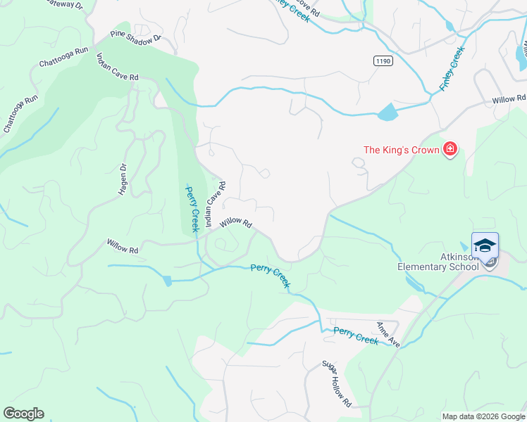 map of restaurants, bars, coffee shops, grocery stores, and more near 104 Bollers Knob Lane in Hendersonville