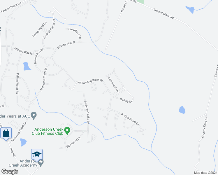 map of restaurants, bars, coffee shops, grocery stores, and more near 595 Whispering Pines Drive in Spring Lake