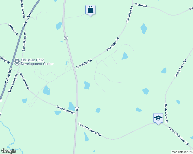 map of restaurants, bars, coffee shops, grocery stores, and more near 140 Enfield Drive in Carthage