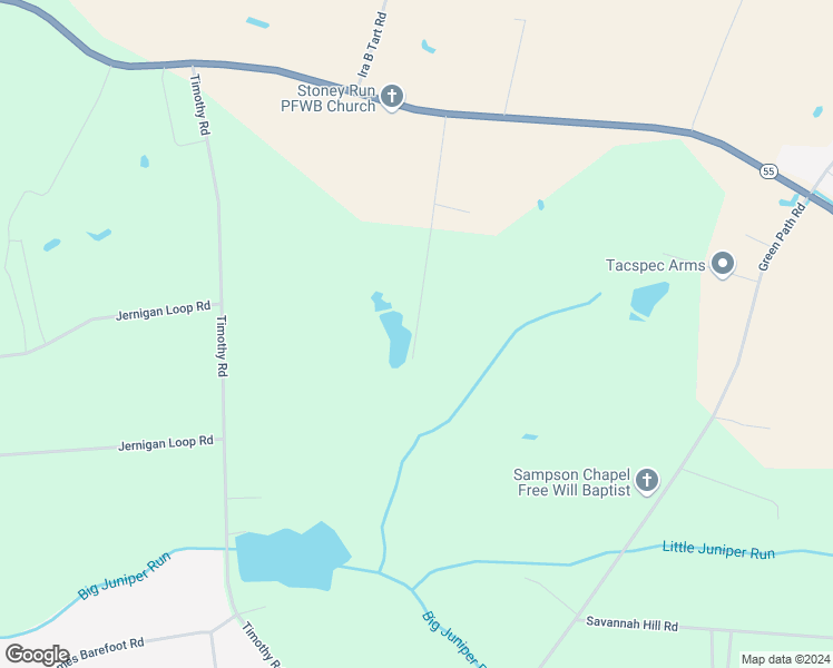 map of restaurants, bars, coffee shops, grocery stores, and more near 566 H W Jernigan Lane in Dunn