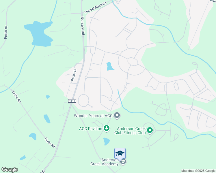 map of restaurants, bars, coffee shops, grocery stores, and more near 117 Skipping Water Drive in Spring Lake