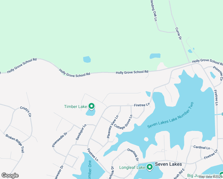 map of restaurants, bars, coffee shops, grocery stores, and more near Pine Cone Court in Foxfire