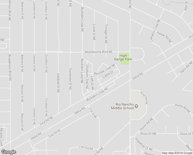 map of restaurants, bars, coffee shops, grocery stores, and more near 773 Round Up Drive Northeast in Rio Rancho