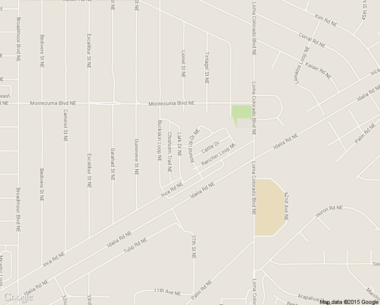 map of restaurants, bars, coffee shops, grocery stores, and more near Round Up Drive Northeast in Rio Rancho