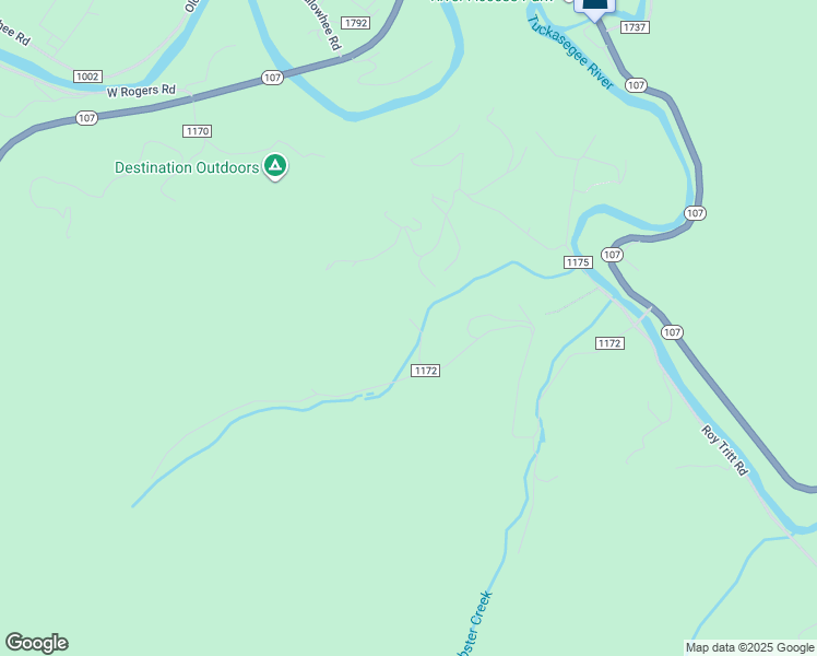 map of restaurants, bars, coffee shops, grocery stores, and more near 990 Moody Bridge Road in Cullowhee