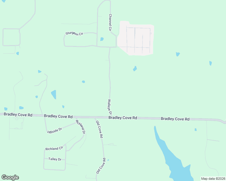 map of restaurants, bars, coffee shops, grocery stores, and more near 184 Walleye Drive in Russellville
