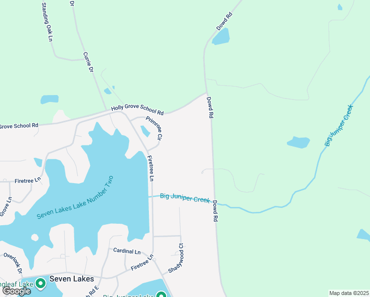 map of restaurants, bars, coffee shops, grocery stores, and more near 191 Holly Place in Seven Lakes