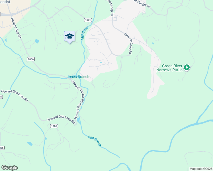 map of restaurants, bars, coffee shops, grocery stores, and more near 340 Frankie Lane in Flat Rock