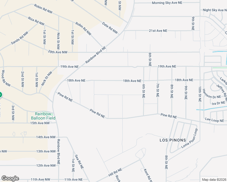 map of restaurants, bars, coffee shops, grocery stores, and more near 1726 4th Street Northeast in Rio Rancho