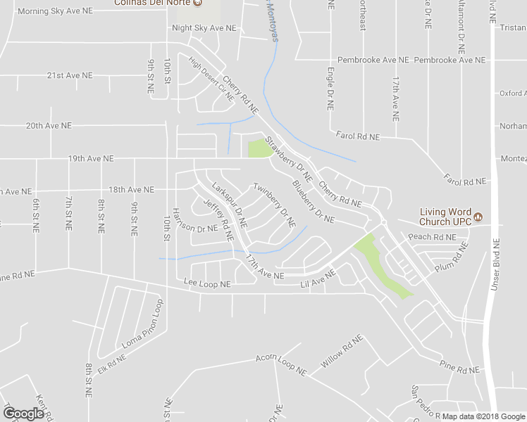 map of restaurants, bars, coffee shops, grocery stores, and more near 1367 Fireweed Drive Northeast in Rio Rancho
