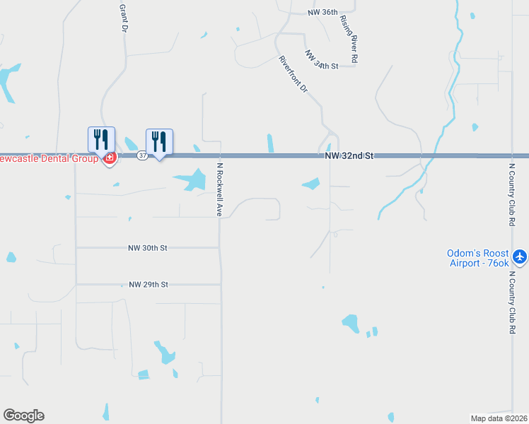 map of restaurants, bars, coffee shops, grocery stores, and more near 2931 Twin Creek Lane in Newcastle