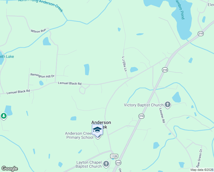 map of restaurants, bars, coffee shops, grocery stores, and more near 75 Doris Drive in Bunnlevel