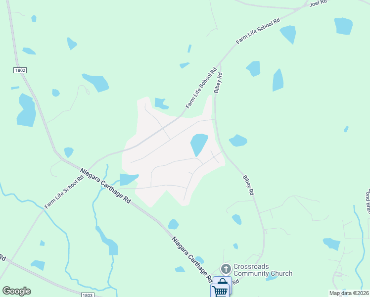 map of restaurants, bars, coffee shops, grocery stores, and more near 129 Farmhouse Lane in Carthage