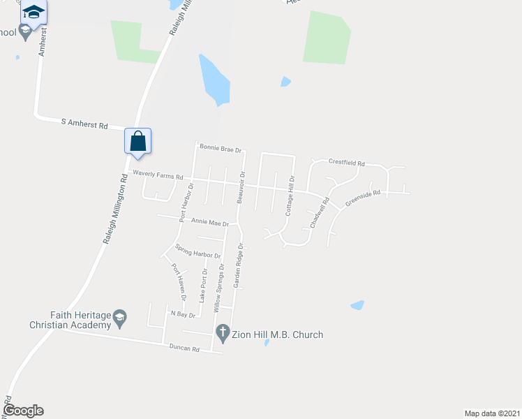 map of restaurants, bars, coffee shops, grocery stores, and more near 5960 Chandeleur Cove in Millington