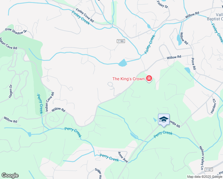 map of restaurants, bars, coffee shops, grocery stores, and more near 134 Ellerslie Acre in Hendersonville