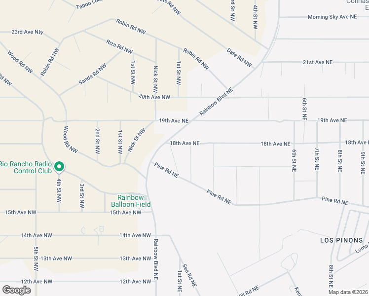 map of restaurants, bars, coffee shops, grocery stores, and more near 288 19th Street in Rio Rancho