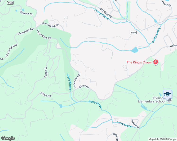 map of restaurants, bars, coffee shops, grocery stores, and more near 115 Little Cherokee Ridge in Hendersonville