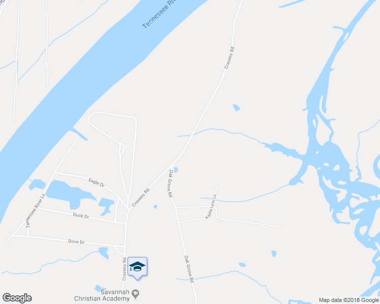 map of restaurants, bars, coffee shops, grocery stores, and more near 4350 Cravens Road in Savannah