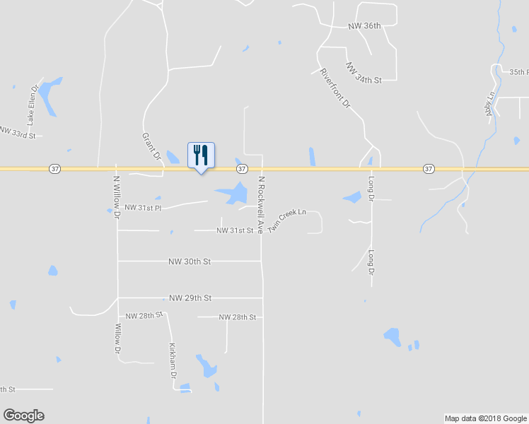 map of restaurants, bars, coffee shops, grocery stores, and more near 2322 Twin Creek Lane in Newcastle