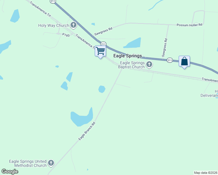 map of restaurants, bars, coffee shops, grocery stores, and more near 182-212 Eagle Branch Rd in Moore