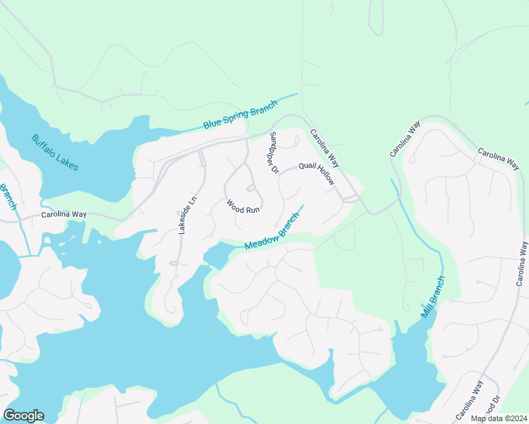 map of restaurants, bars, coffee shops, grocery stores, and more near 290 Wood Run in Sanford