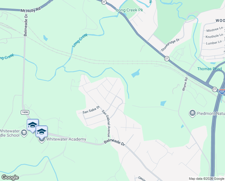 map of restaurants, bars, coffee shops, grocery stores, and more near 4024 Lampasas Lane in Charlotte
