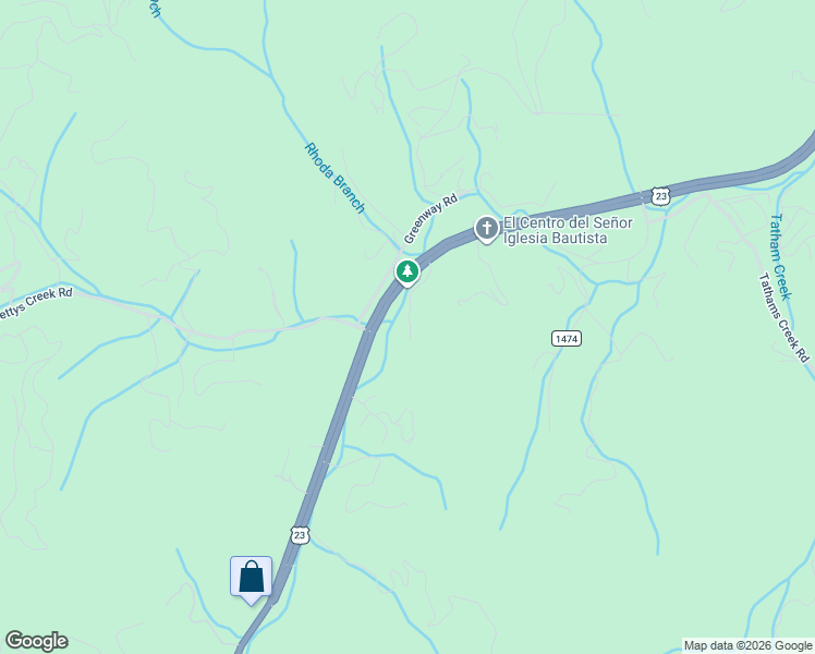 map of restaurants, bars, coffee shops, grocery stores, and more near 7353 U.S. 441 in Sylva