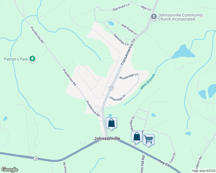 map of restaurants, bars, coffee shops, grocery stores, and more near 293 Lakeridge Drive in Cameron