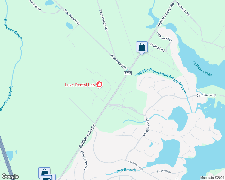 map of restaurants, bars, coffee shops, grocery stores, and more near 88 Forest Manor Drive in Sanford