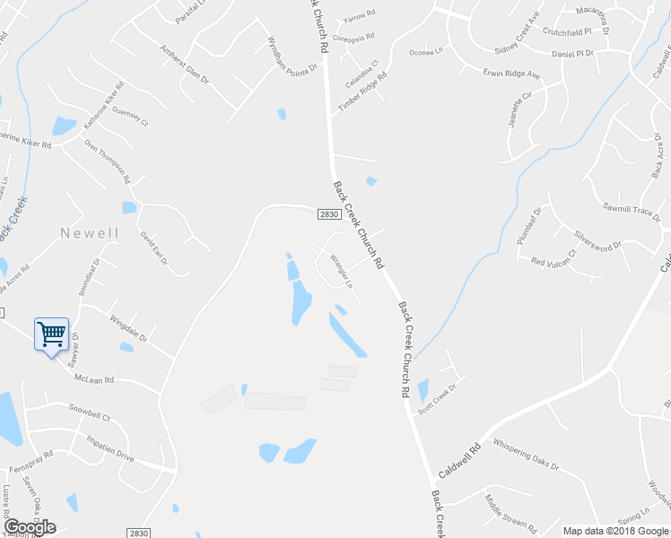 map of restaurants, bars, coffee shops, grocery stores, and more near 3324 Wrangler Lane in Charlotte