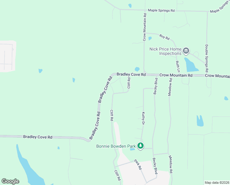 map of restaurants, bars, coffee shops, grocery stores, and more near 191 Cliff Road in Russellville