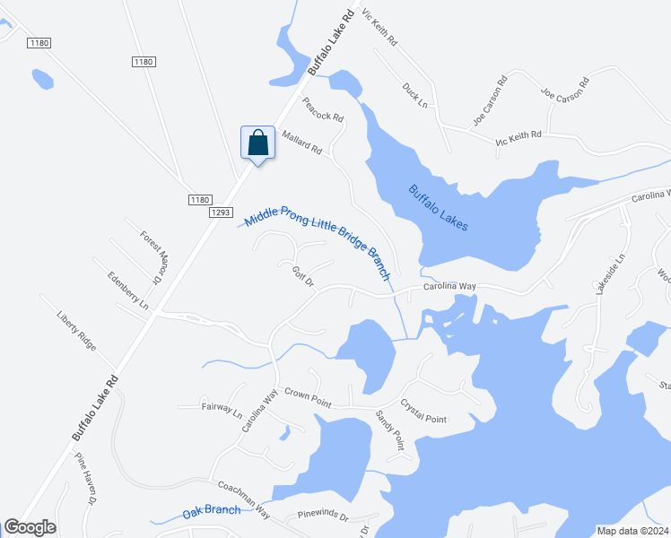 map of restaurants, bars, coffee shops, grocery stores, and more near 74 Long Drive in Sanford