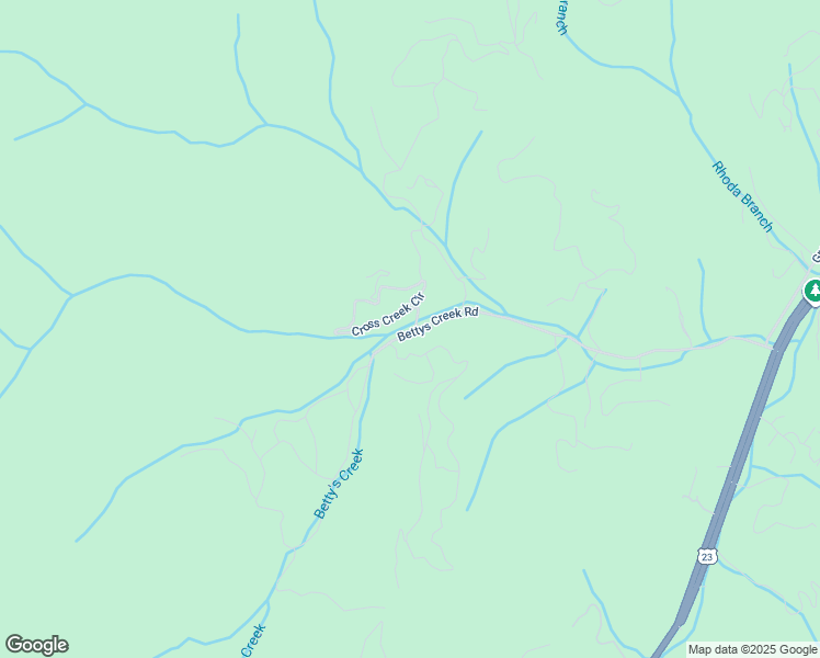 map of restaurants, bars, coffee shops, grocery stores, and more near 842 Bettys Creek Road in Sylva