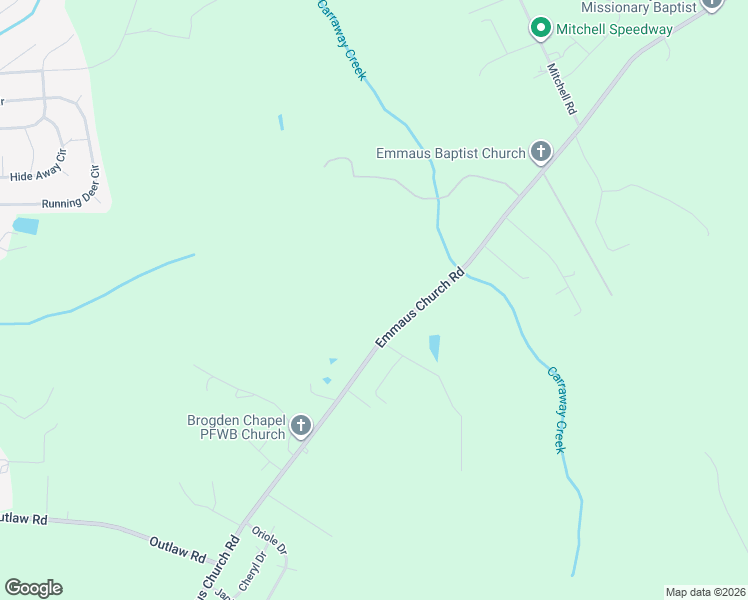 map of restaurants, bars, coffee shops, grocery stores, and more near 946 Emmaus Church Road in Wayne County