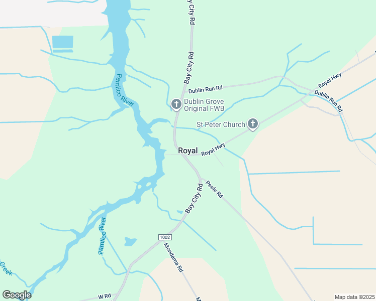 map of restaurants, bars, coffee shops, grocery stores, and more near in Royal