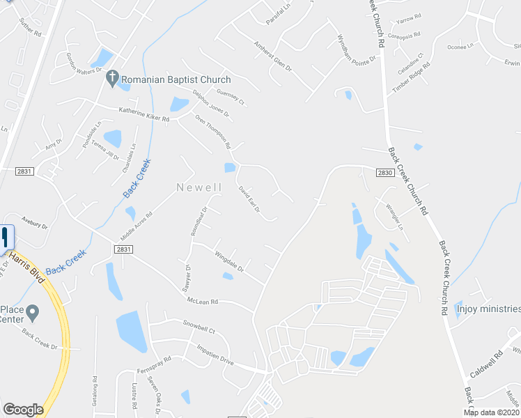 map of restaurants, bars, coffee shops, grocery stores, and more near 2031 David Earl Drive in Charlotte