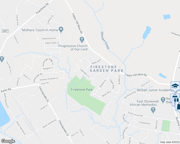 map of restaurants, bars, coffee shops, grocery stores, and more near in Charlotte