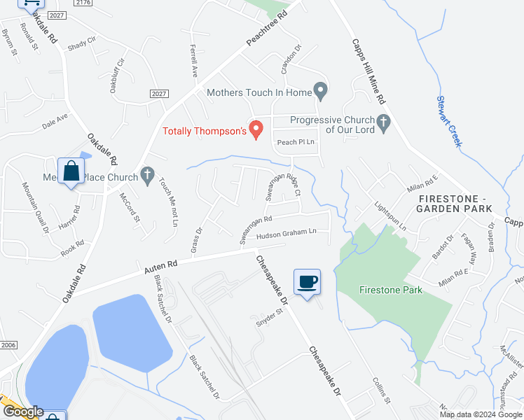 map of restaurants, bars, coffee shops, grocery stores, and more near 811 Swearngan Ridge Court in Charlotte