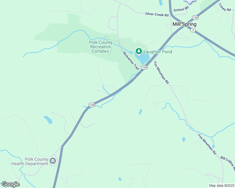 map of restaurants, bars, coffee shops, grocery stores, and more near 3663 North Carolina 108 in Mill Spring
