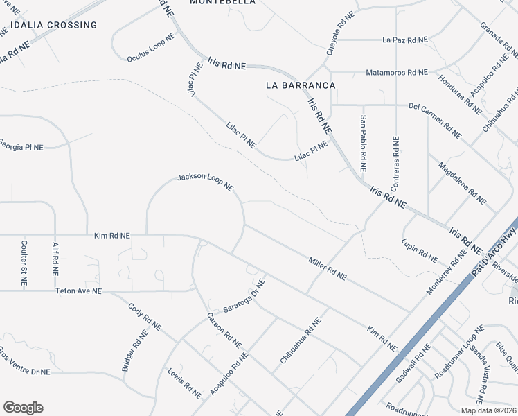 map of restaurants, bars, coffee shops, grocery stores, and more near 5710 Sarasota Road Northeast in Rio Rancho